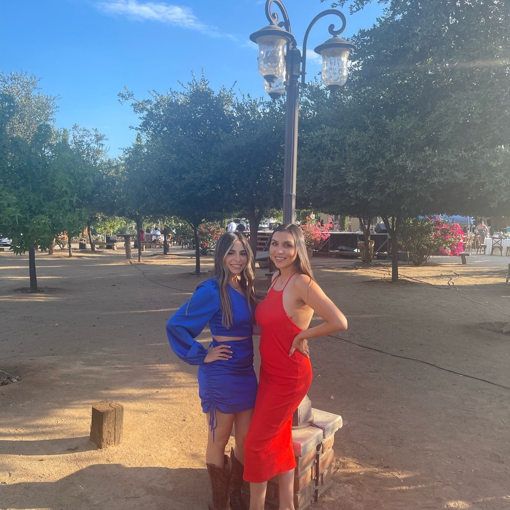 Blue dress